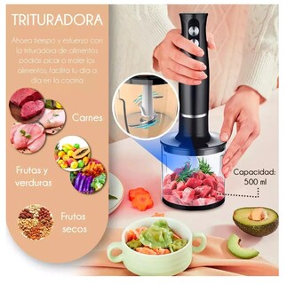 Foto 2 | Foto 2 | Batidora de Inmersión Trituradora 500w