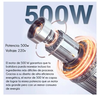 Foto 4 | Foto 4 | Batidora de Inmersión Trituradora 500w