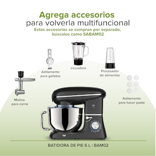 Foto 5 | Foto 5 | Batidora de Pie 6L Avera Bam02 color Negro