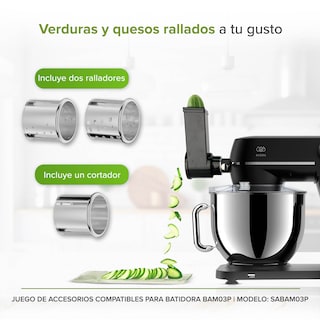Foto 3 | Foto 3 | Juego de Accesorios Compatibles para Batidora Sabam03p Avera