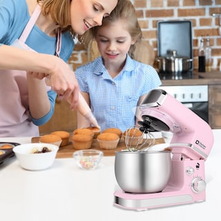 Foto 5 | Foto 5 | Batidora De Pie Para Cocina En Caja, 3,2 L, Eléctrica, 6 Velocidades, Color Rosa - Venta Internacional.