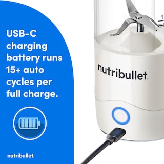 Foto 3 | Foto 3 | Licuadora Portátil Nutribullet Nbpb50100w 600ml Usb-c Blanca - Venta Internacional.