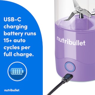 Foto 3 | Foto 3 | Licuadora Portátil Nutribullet Nbpb50100lp 600ml Usb-c Purple - Venta Internacional.