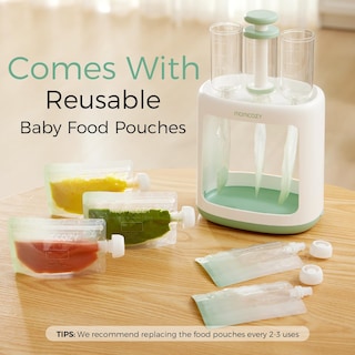 Foto 6 | Foto 6 | Máquina Para Hacer Puré De Comida Para Bebés Momcozy Con 5 Bolsas - Venta Internacional.