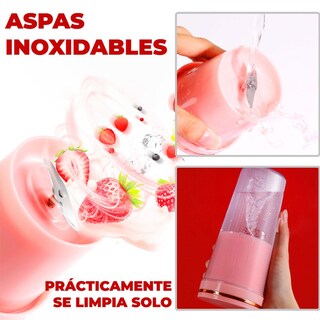 Foto 2 | Foto 2 | Vaso Licuadora Ele-Gate HOG08 color Rosa Recargable 300 ml
