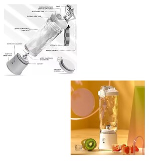 Foto 5 | Foto 5 | Minilicuadora Lagom A9 Exprimidor Recargable Botella 600 Ml Blanco