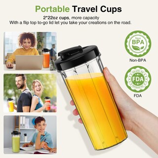 Foto 5 | Foto 5 | Batidora Koios Max 1000 W con 2 Vasos de 650 ml Juego de 12 Piezas - Venta Internacional