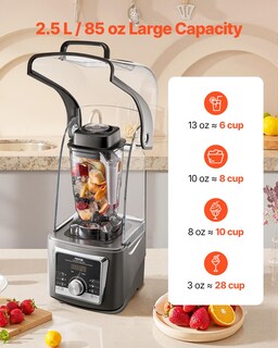 Foto 4 | Foto 4 | Licuadora Vevor 2.5l 1400w Para Batidos, Batidos Y Zumos - Venta Internacional.