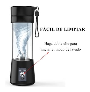 Foto 3 | Foto 3 | Mini Vaso Licuadora Procesadora Portatil Usb Recargable Color Negro