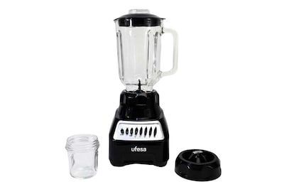 Foto 1 | Foto 1 | Licuadora Ufesa Málaga Vaso Vidrio 10 Velocidades color Negro con Mini Procesador