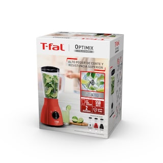 Foto 5 | Foto 5 | Licuadora T-fal Optimix Rojo 2 Vel Plástico 2l Ln2775mx