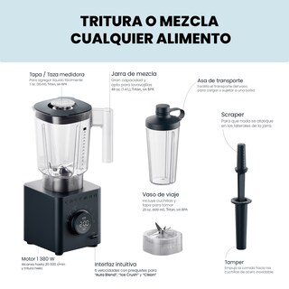 Foto 2 | Foto 2 | Chefman Obliterator - Licuadora De Encimera De 40 Onzas Color Negro