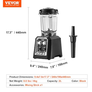 Foto 7 | Foto 7 | Licuadora Vevor Professional Commercial 2.2l 2200w 3 Funciones - Venta Internacional.