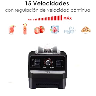 Foto 4 | Foto 4 | Licuadora Multifuncional Y Moledor 2lt 15 Vel Doble Vaso