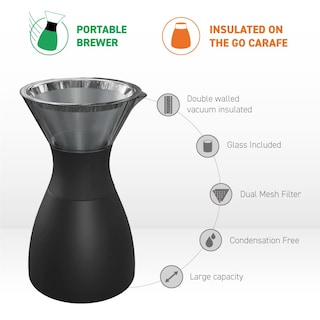 Foto 3 | Foto 3 | Cafetera Pour Over Asobu Con Aislamiento De 960 Ml, Acero Inoxidable - Venta Internacional.