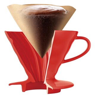Foto 2 | Foto 2 | Gotero De Café Hario V60, Cerámica, Tamaño 01, 1-4 Tazas, Rojo - Venta Internacional.