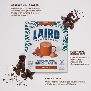 Foto 5 | Foto 5 | Moca Con Leche Instantánea Laird Superfood Con Adaptógenos Bolsa De 250 Ml - Venta Internacional.