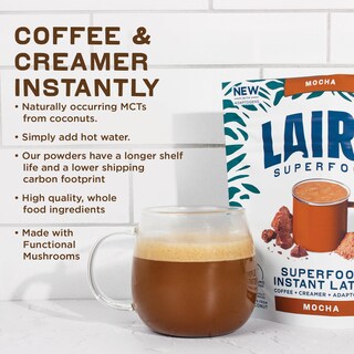 Foto 6 | Foto 6 | Moca Con Leche Instantánea Laird Superfood Con Adaptógenos Bolsa De 250 Ml - Venta Internacional.