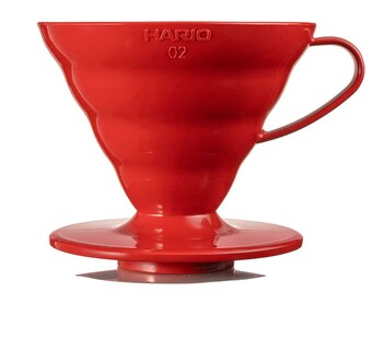 Foto 1 | Foto 1 | Gotero De Café Hario V60 De Plástico Para Verter En Forma De Cono, Tamaño 02, Rojo - Venta Internacional.