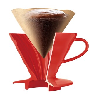 Foto 2 | Foto 2 | Gotero Para Café Hario V60, De Cerámica, Con Forma De Cono, Tamaño 01, Color Rojo - Venta Internacional.