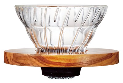 Foto 1 | Foto 1 | Gotero De Café Hario V60, Vidrio Resistente Al Calor, Madera De Olivo 01 - Venta Internacional.
