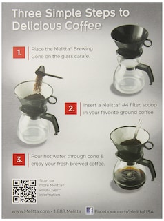 Foto 2 | Foto 2 | Cafetera Pour Over Melitta, 1,1 L, Negra Con Jarra - Venta Internacional.