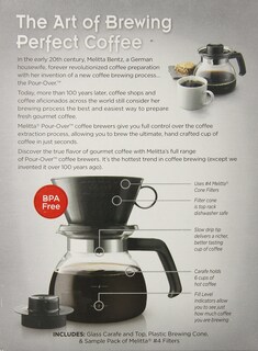 Foto 3 | Foto 3 | Cafetera Pour Over Melitta, 1,1 L, Negra Con Jarra - Venta Internacional.