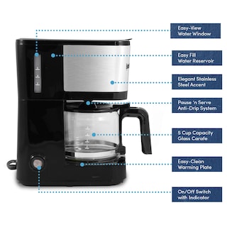 Foto 2 | Foto 2 | Cafetera Elite Gourmet Ehc9420 Automática Para Preparar Y Gotear 5 Tazas - Venta Internacional.