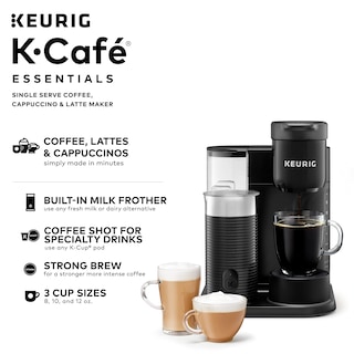 Foto 3 | Foto 3 | Cafetera Keurig K-cafe Essentials De Una Sola Porción Negra - Venta Internacional.