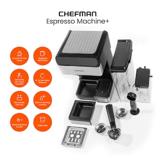 Foto 2 | Foto 2 | Máquina De Café Espresso Chefman 6 En 1, 15 Bares, 1.8 L, Acero Inoxidable S - Venta Internacional.