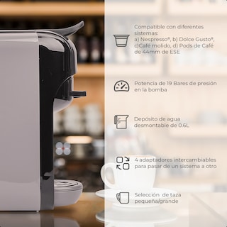 Foto 5 | Foto 5 | Máquina De Espresso Daewoo 4 En 1 Multi-sistema 0.6l