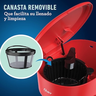 Foto 3 | Foto 3 | Cafetera Programable Oster BVSTDCP12R013 color Rojo 12 Tazas