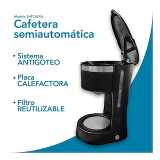Foto 2 | Foto 2 | Cafetera De Goteo Semiautomática 6 Tazas Filtro Permanente