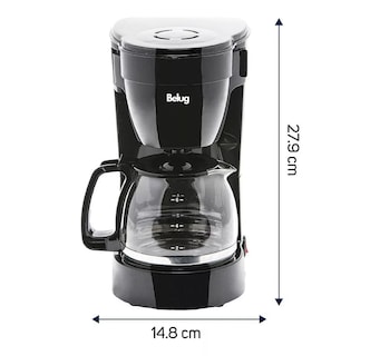 Foto 2 | Foto 2 | Cafetera Belug Semi Automática Negra De Goteo