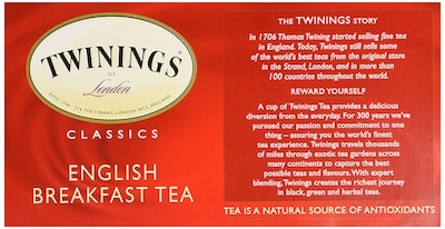 Foto 3 | Foto 3 | Tea Twinings Of London English Breakfast 50 Bolsitas - Venta Internacional.