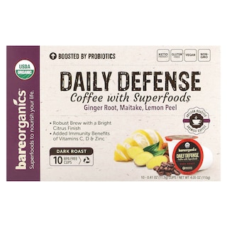 Foto 1 | Foto 1 | Café Bareorganics Daily Defense Dark Roast 10 Tazas 325 Ml - Venta Internacional.