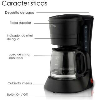 Foto 4 | Foto 4 | Cafetera Electrica Con Jarra Medidora Y Filtro Lavable