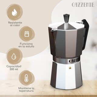 Foto 2 | Foto 2 | Cafetera Italiana 300ml De Aluminio Cazzenie