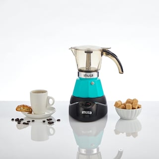 Foto 2 | Foto 2 | Cafetera Eléctrica Imusa Para 2 O 3 Tazas, Color Verde Azulado - Venta Internacional.