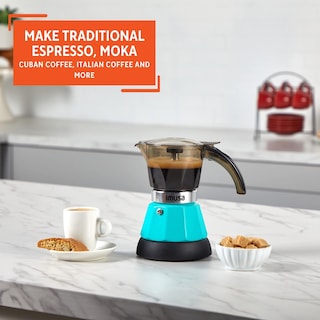 Foto 6 | Foto 6 | Cafetera Eléctrica Imusa Para 2 O 3 Tazas, Color Verde Azulado - Venta Internacional.