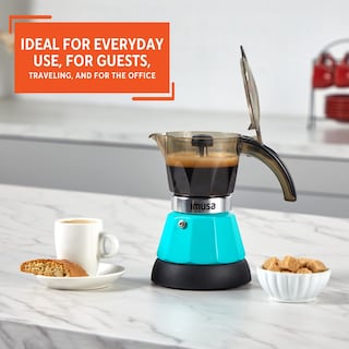 Foto 7 | Foto 7 | Cafetera Eléctrica Imusa Para 2 O 3 Tazas, Color Verde Azulado - Venta Internacional.