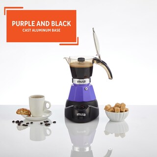 Foto 3 | Foto 3 | Cafetera Eléctrica Imusa Con Capacidad Para 3 O 2 Tazas, Color Morado - Venta Internacional.