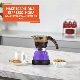 Foto 5 | Foto 5 | Cafetera Eléctrica Imusa Con Capacidad Para 3 O 2 Tazas, Color Morado - Venta Internacional.