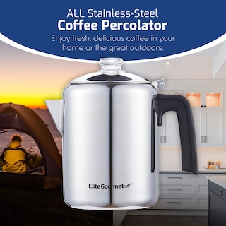 Foto 2 | Foto 2 | Percolador de Café para Estufa Elite Gourmet Ec008x Vaso para 8 Tazas - Venta Internacional