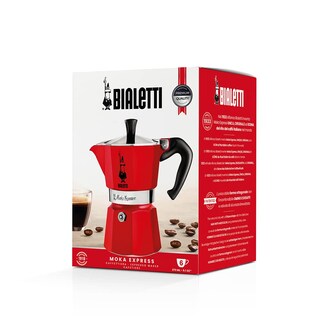 Foto 5 | Foto 5 | Cafetera Espresso Bialetti Moka Express Roja para 6 Tazas - Venta Internacional