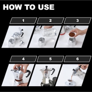 Foto 4 | Foto 4 | Cafetera De Café Espresso Bialetti Moka Express De 60 Ml, Color Plateado - Venta Internacional.