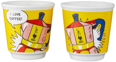 Foto 3 | Foto 3 | Set Moka Bialetti Mini Express Lichtenstein De 2 Tazas, Color Amarillo - Venta Internacional.