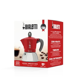 Foto 2 | Foto 2 | Moka Pot Bialetti Moka Induction, 4 Tazas, Rojo Espresso - Venta Internacional.