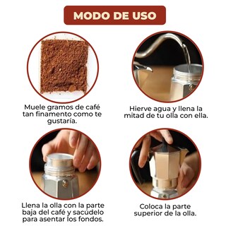 Foto 8 | Foto 8 | Cafetera Moka Italiana Espresso Mebix TRD para 6 Tazas