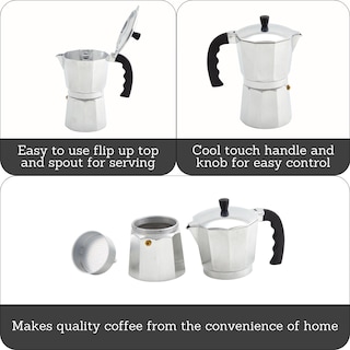 Foto 2 | Foto 2 | Cafetera Con Estufa Imusa 12 Tazas De Aluminio Fundido - Venta Internacional.